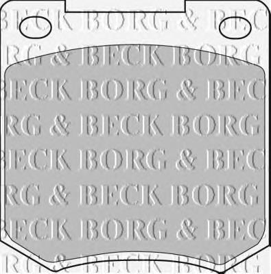 BBP1054 Borg&beck pastillas de freno delanteras