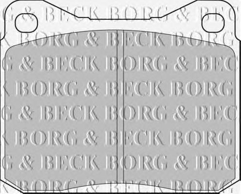 BBP1057 Borg&beck pastillas de freno delanteras