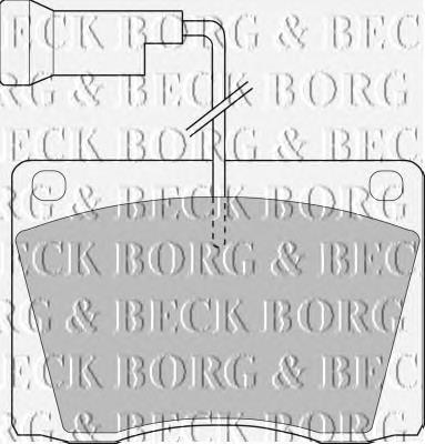BBP1021 Borg&beck pastillas de freno delanteras
