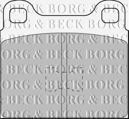 BBP1085 Borg&beck pastillas de freno delanteras