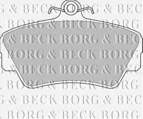 BBP1081 Borg&beck pastillas de freno delanteras