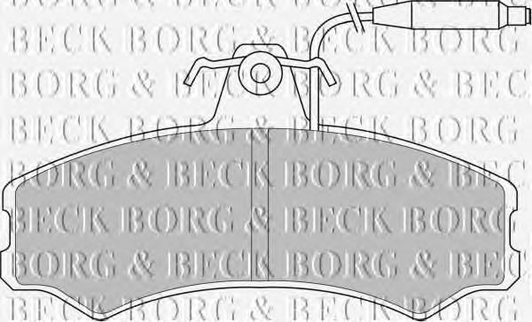 BBP1082 Borg&beck pastillas de freno delanteras