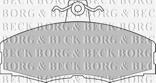 BBP1080 Borg&beck pastillas de freno delanteras