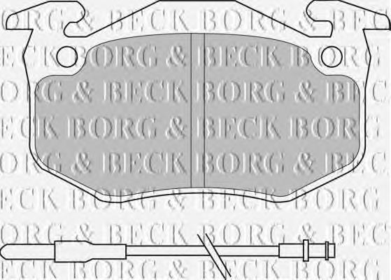 BBP1097 Borg&beck pastillas de freno delanteras
