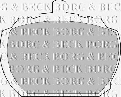 BBP1098 Borg&beck pastillas de freno delanteras