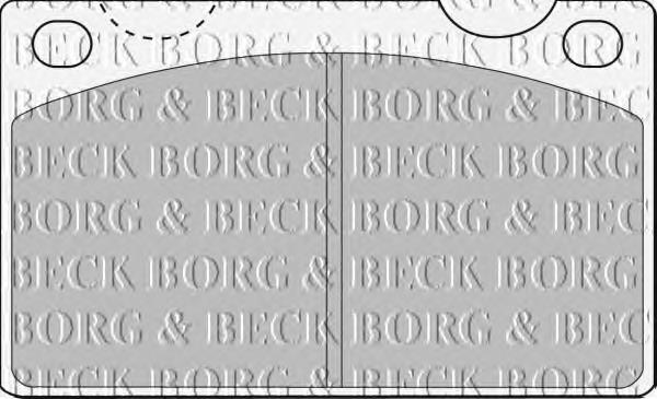 BBP1099 Borg&beck pastillas de freno delanteras