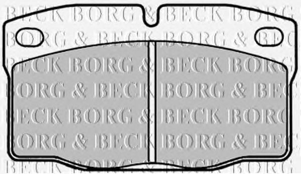 BBP1092 Borg&beck pastillas de freno delanteras