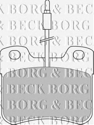 BBP1091 Borg&beck pastillas de freno delanteras