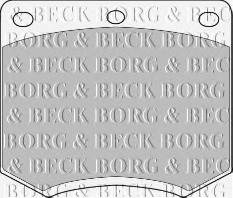 BBP1095 Borg&beck pastillas de freno delanteras