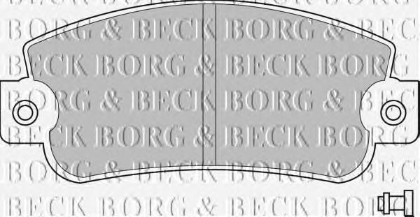 BBP1094 Borg&beck pastillas de freno delanteras