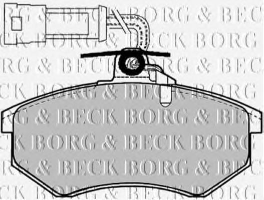 BBP1066 Borg&beck pastillas de freno delanteras