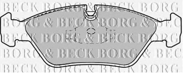 BBP1067 Borg&beck pastillas de freno delanteras