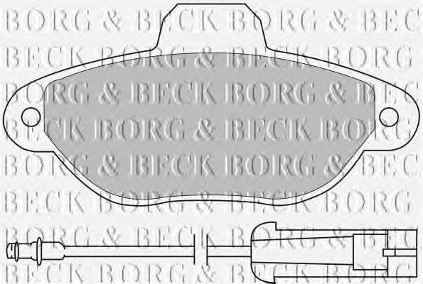 BBP1059 Borg&beck pastillas de freno delanteras