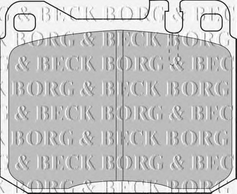 BBP1061 Borg&beck pastillas de freno delanteras