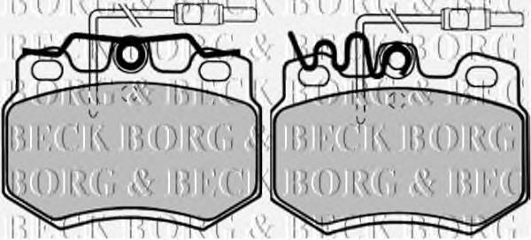 BBP1073 Borg&beck pastillas de freno delanteras