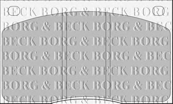 BBP1074 Borg&beck pastillas de freno delanteras