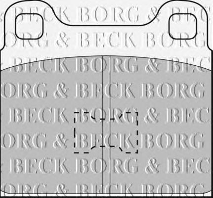 BBP1001 Borg&beck pastillas de freno delanteras