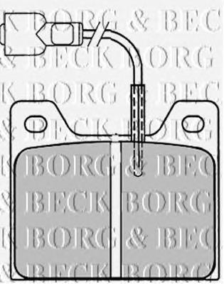 Pastillas de freno traseras BBP1010 Borg&beck