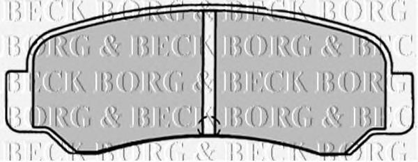 BBP1231 Borg&beck pastillas de freno traseras