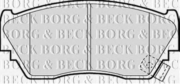 BBP1197 Borg&beck pastillas de freno delanteras