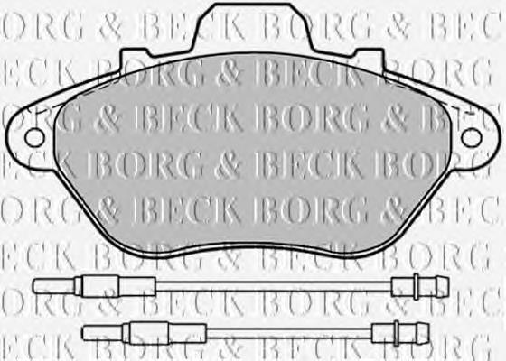 BBP1199 Borg&beck pastillas de freno delanteras