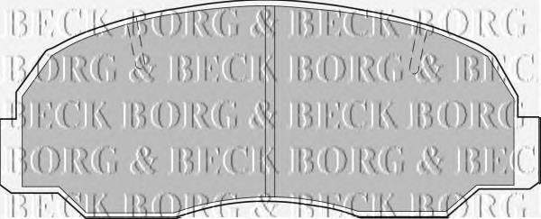 BBP1206 Borg&beck pastillas de freno delanteras