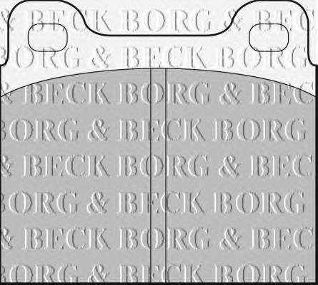 BBP1210 Borg&beck pastillas de freno traseras