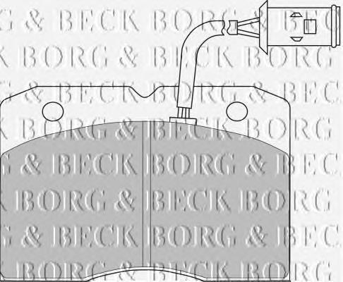 BBP1202 Borg&beck pastillas de freno delanteras