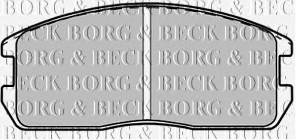 BBP1200 Borg&beck pastillas de freno delanteras