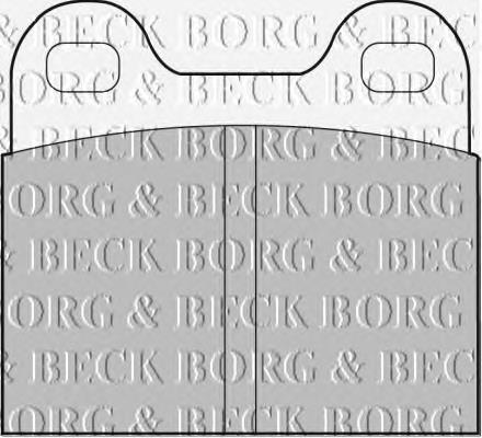BBP1260 Borg&beck pastillas de freno traseras