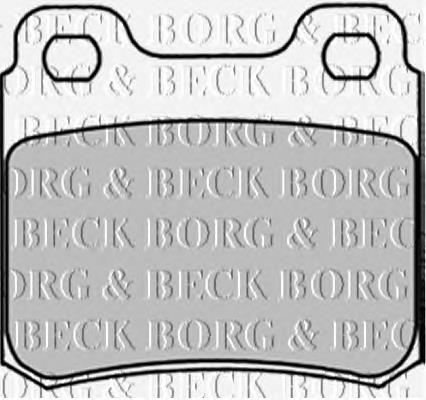 BBP1263 Borg&beck pastillas de freno traseras