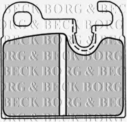 BBP1255 Borg&beck pastillas de freno traseras