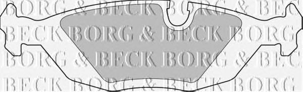 BBP1266 Borg&beck pastillas de freno traseras