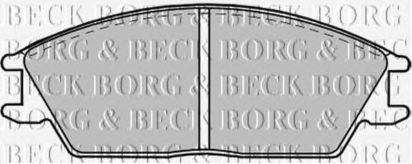 BBP1268 Borg&beck pastillas de freno delanteras