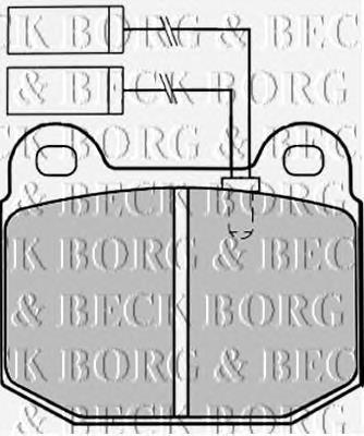 Pastillas de freno delanteras BBP1254 Borg&beck