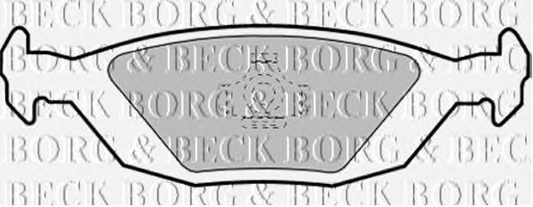 BBP1252 Borg&beck pastillas de freno traseras