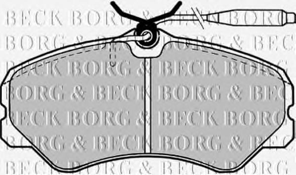 BBP1130 Borg&beck pastillas de freno delanteras