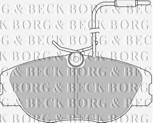BBP1129 Borg&beck pastillas de freno delanteras
