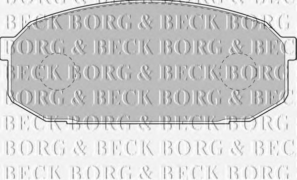 BBP1144 Borg&beck pastillas de freno delanteras