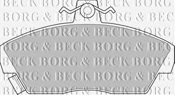 BBP1109 Borg&beck pastillas de freno delanteras
