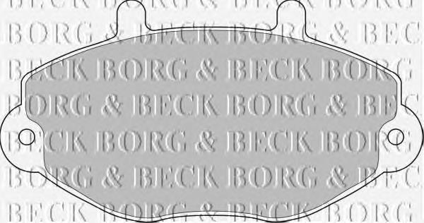 BBP1108 Borg&beck pastillas de freno delanteras