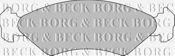 BBP1112 Borg&beck pastillas de freno delanteras
