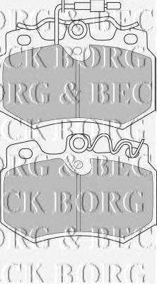 BBP1111 Borg&beck pastillas de freno delanteras