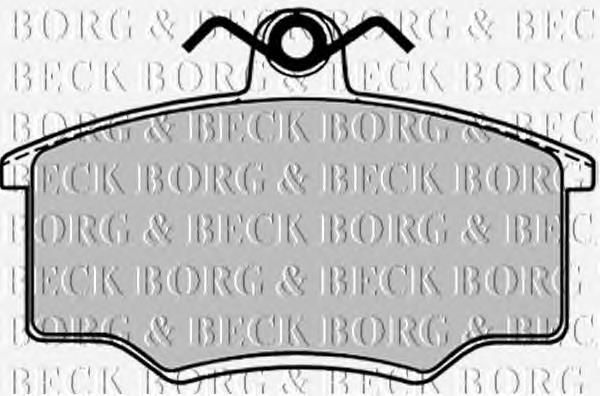 BBP1103 Borg&beck pastillas de freno delanteras