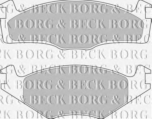 BBP1101 Borg&beck pastillas de freno delanteras