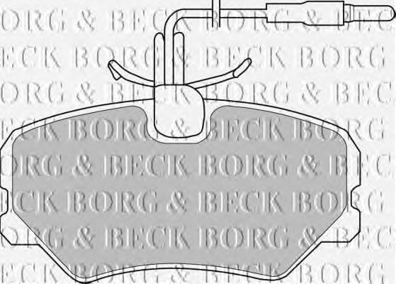 BBP1105 Borg&beck pastillas de freno delanteras