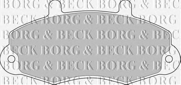 BBP1107 Borg&beck pastillas de freno delanteras