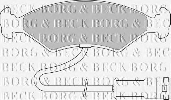 BBP1104 Borg&beck pastillas de freno delanteras