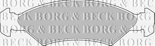 BBP1114 Borg&beck pastillas de freno delanteras