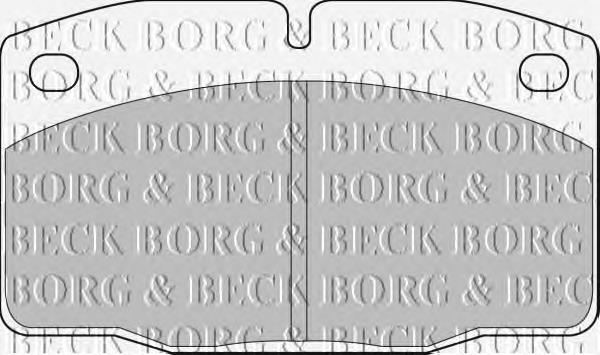 BBP1117 Borg&beck pastillas de freno delanteras